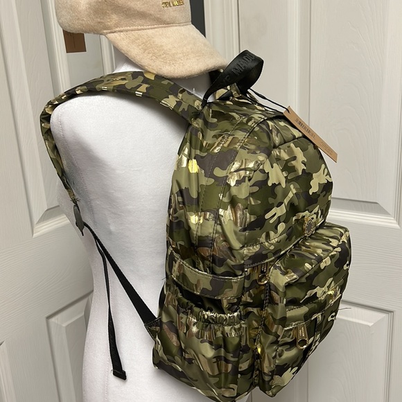 NWT! Steve Madden olive camo bmarli backpack